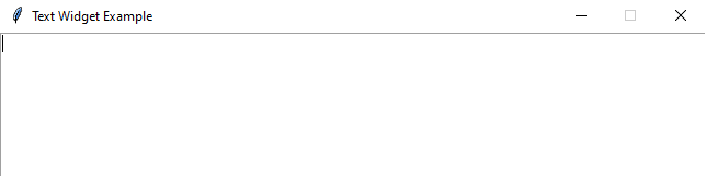 Пример виджета Текст Tkinter