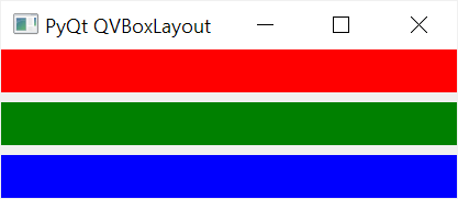 PyQt QVBoxLayout — настройка полей содержимого