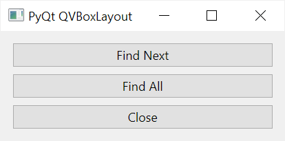 Использование QVBoxLayout