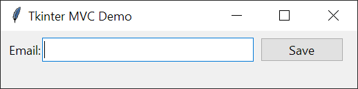 Пример tkinter mvc