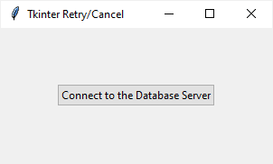 Пример работы функции askretrycancel() в Tkinter