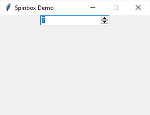 Пример создания виджета Spinbox