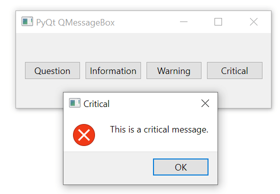 Метод critical()