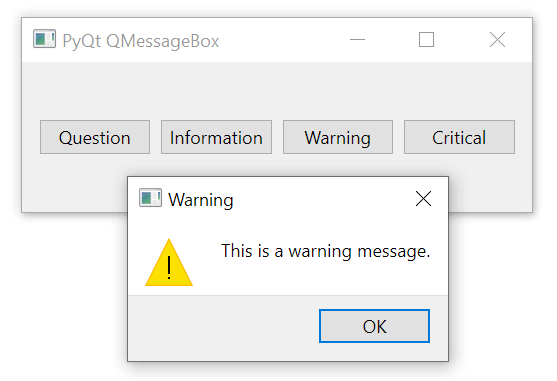 Метод warning()