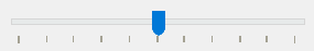 Пример отображения делений под ползунком
