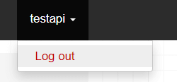 Выход из системы пользователя testapi